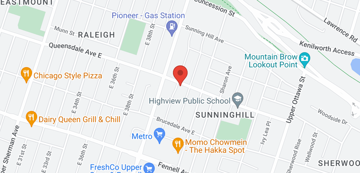 map of 970 QUEENSDALE Avenue E